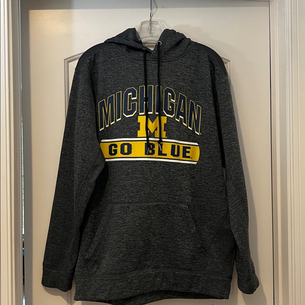 Campus Heritage Gray Hoodie Michigan Wolverines Football